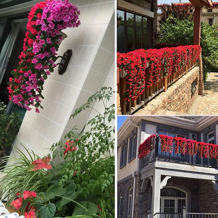 Vivid Artificial Hanging Orchid Bunch | Bowlift