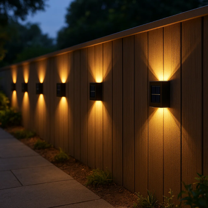 BowLift | Solar-Powered LED Wall Lights | Weatherproof, Automatic Operation & Ideal for Garden and Driveway Illumination