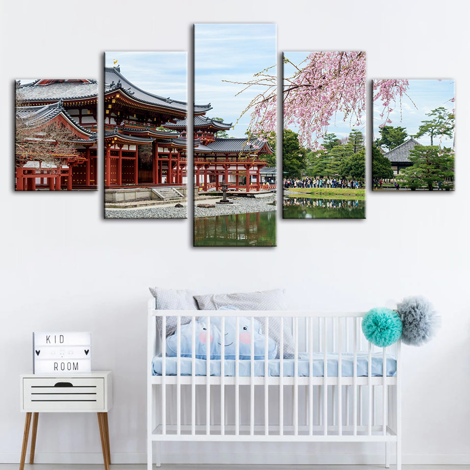 Temple Park 5 Piece - Canvas Wall Art Painting | Bowlift