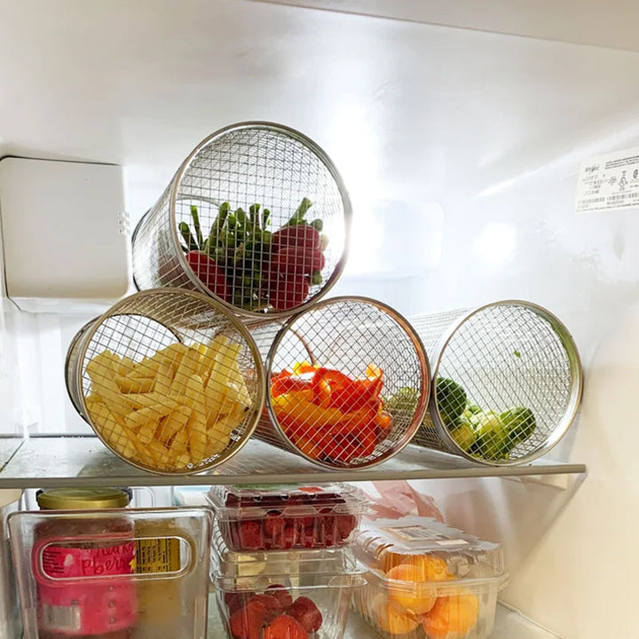 BowLift | Stainless Steel Rolling Grill Basket