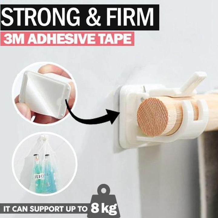 BowLift | Nail-free adjustable rod holder