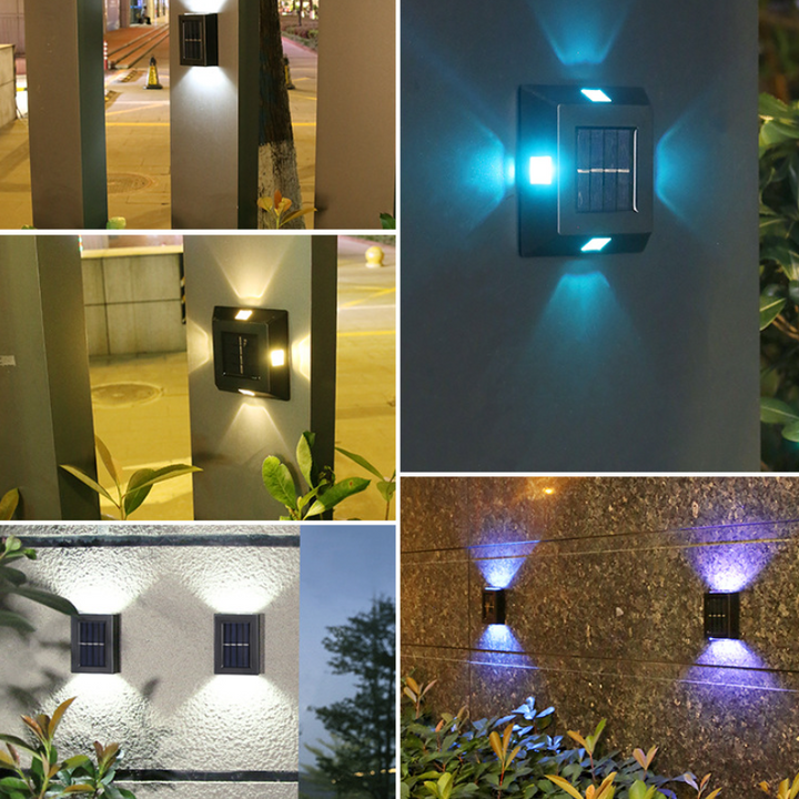 Solar Wall Lamp for Outdoor Areas | Bowlift