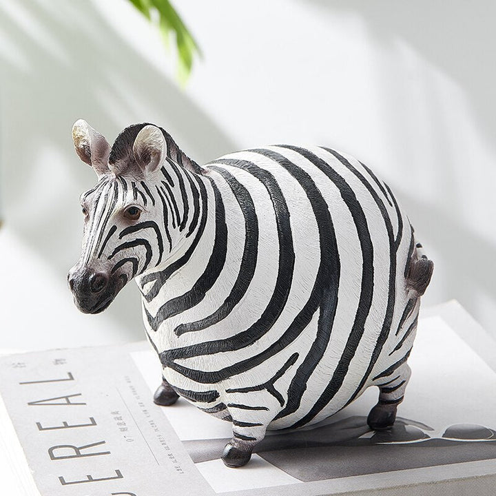 Modern Cute Zebra Resin Figurines | Bowlift