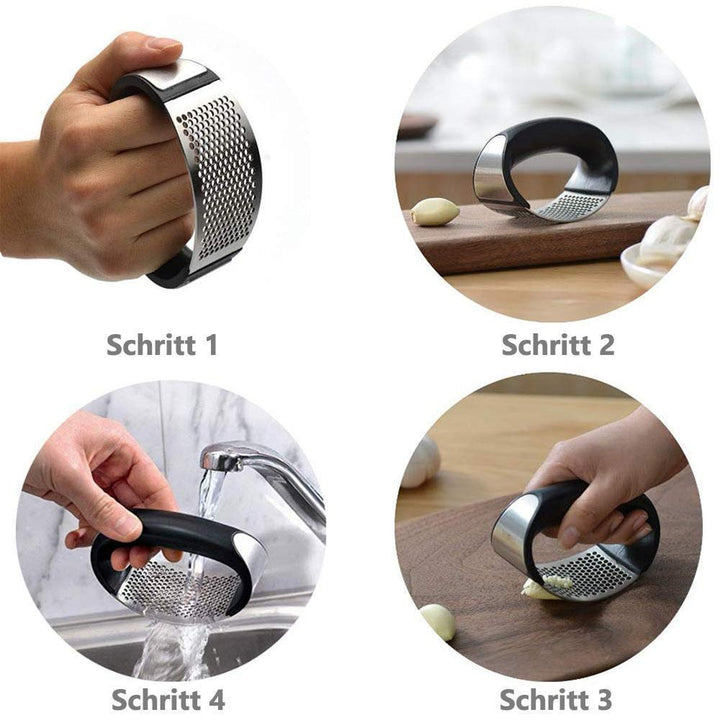 BowLift | Premium Stainless Steel Garlic Press, Garlic Press Cooking Tool
