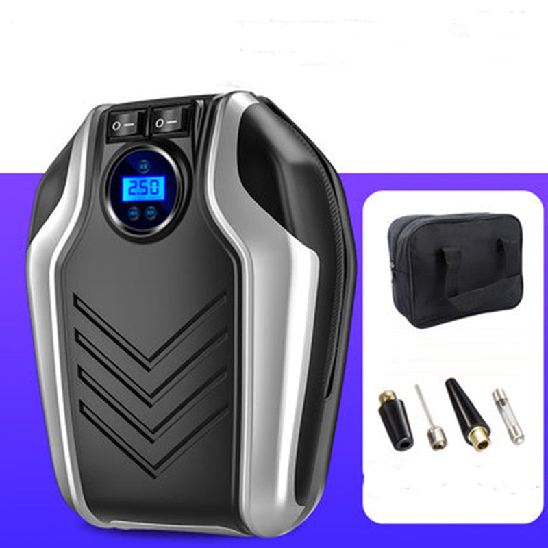 BowLift | 12V Portable Digital Tire Inflator Air Compressor for Car Tires, with LED Light & Pressure Gauge