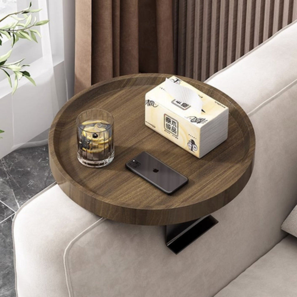 BowLift | Sofa Armrest Walnut Tray