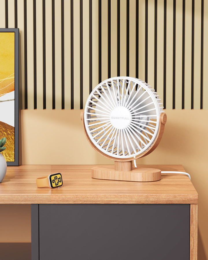 6.5 Inch USB Small Desk Fan for Home Office Car Outdoor Travel | Bowlift
