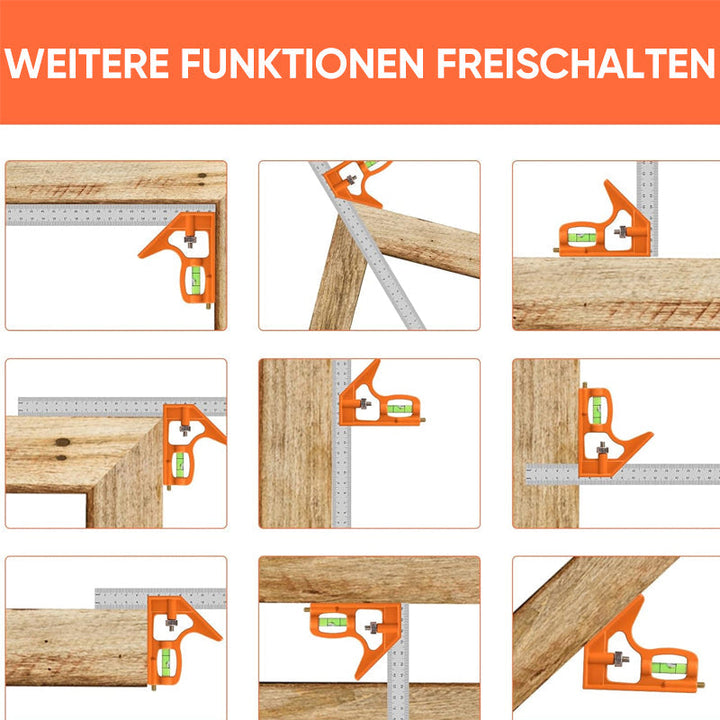 Multifunctional 90-degree and 45-degree angle ruler | Bowlift
