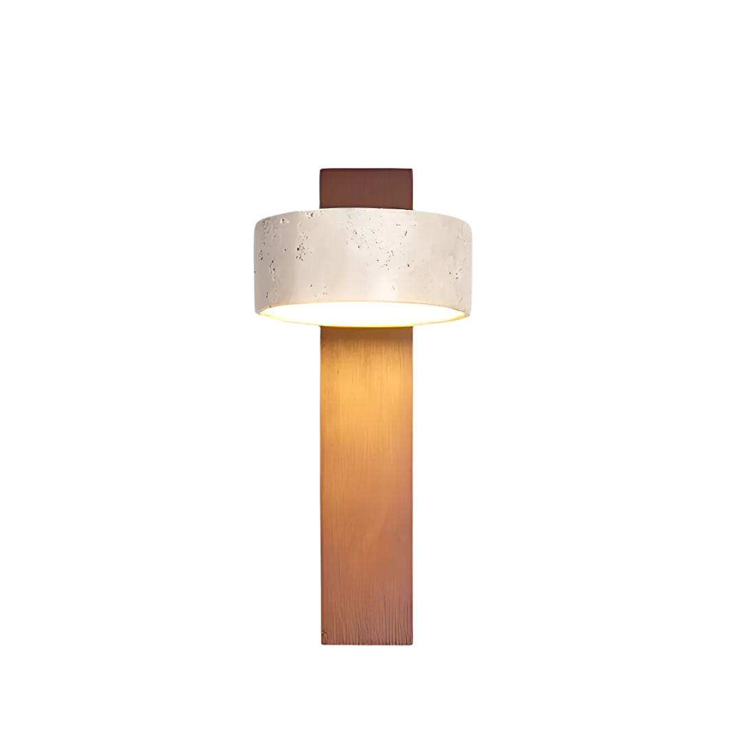 BowLift | Wabi Sabi Wall Lamp | Travertine Wall Lighting Indoor