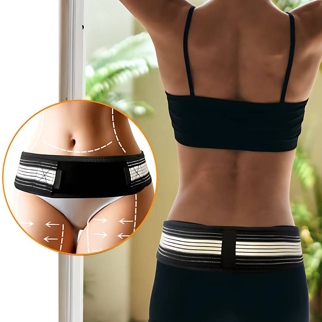 BackGuard Lumbar Support Belt | Lower Back Pain Relief - Adjustable Fit for Posture Correction - Injury Prevention - Active Use Bowlift