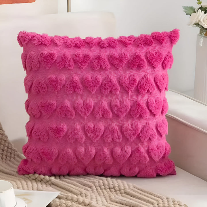 BowLift | Plush Heart Cushion Cover