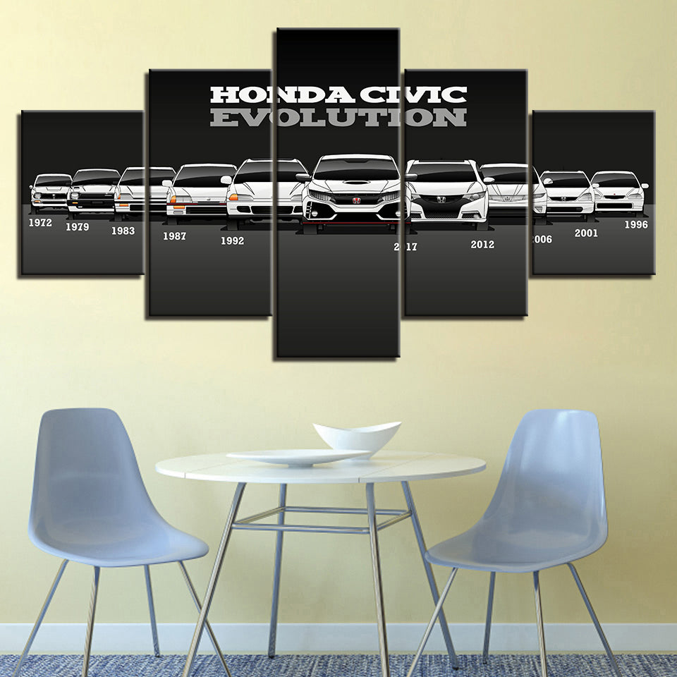 Honda Civic Evolution - Canvas Wall Art Painting | Bowlift