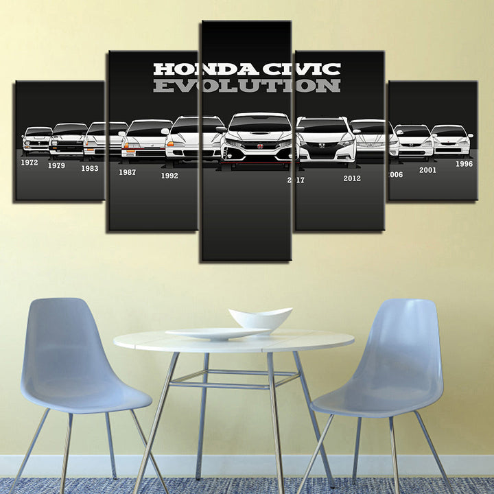 Honda Civic Evolution - Canvas Wall Art Painting | Bowlift
