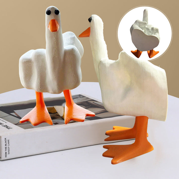 BowLift | Middle Finger Duck Resin Ornament