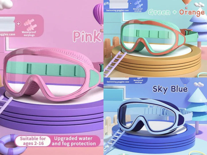 HD Swimming Goggles Kids – Anti-Fog & UV Protection | Bowlift