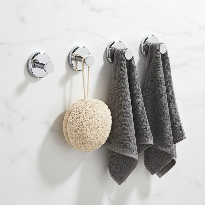 Suction Cup Hooks Without Drilling 2-Piece Set | Bowlift