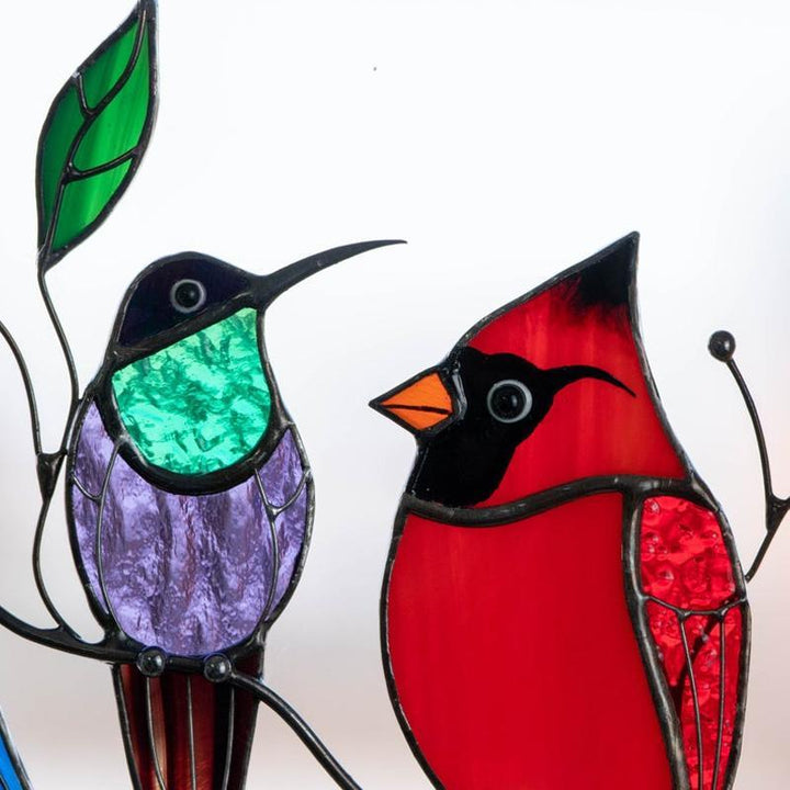 Birds Stained Glass Window Hangings 🐦 | Bowlift