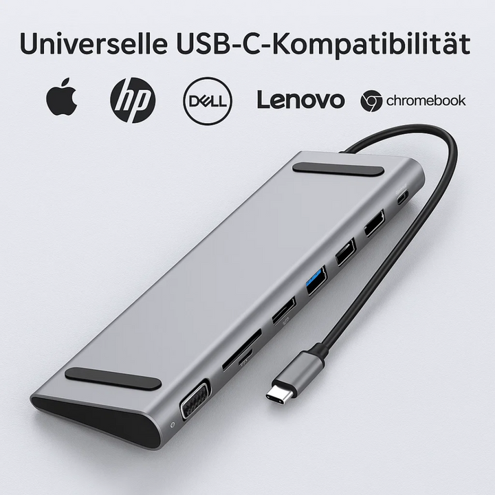 BowLift | LapStation Pro – 11-in-1 USB-C Laptop Docking Station with HDMI, Ethernet & SD Card Ports