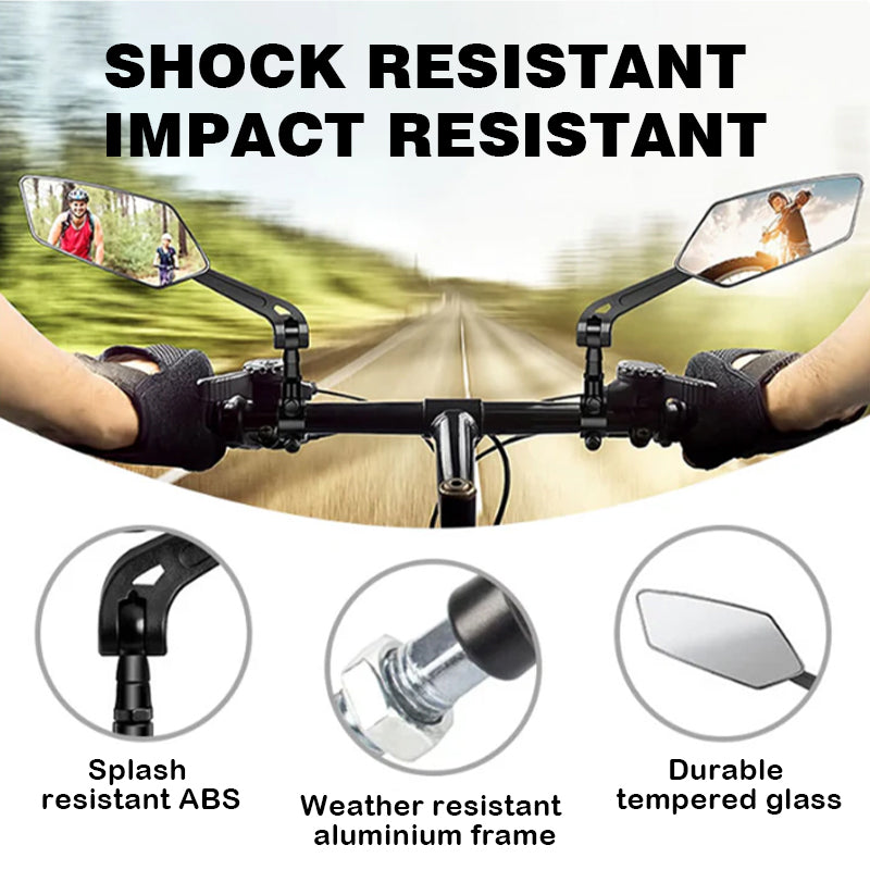 BowLift | 360° rotatable and adjustable bicycle rearview mirror