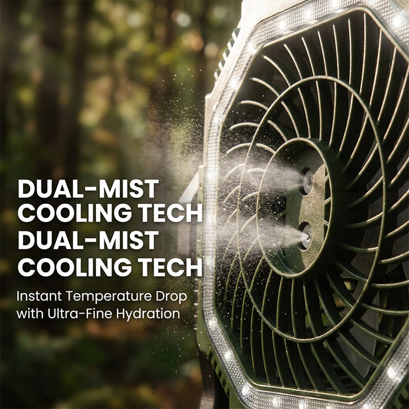 Rechargeable Outdoor Camping Fan Light | Bowlift