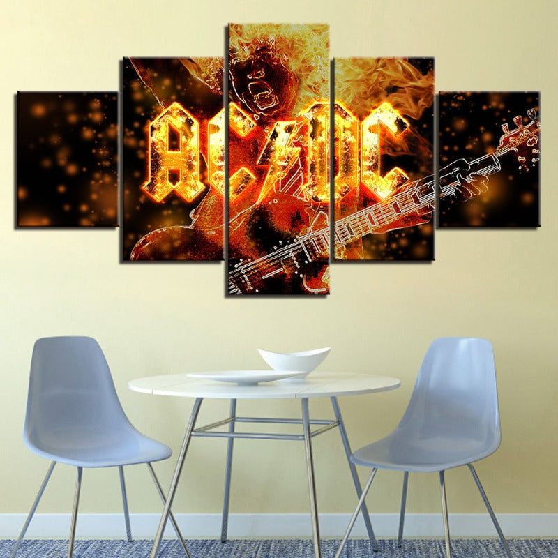 ACDC - Canvas Wall Art Painting | Bowlift