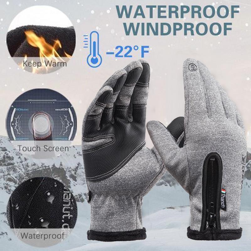 Unisex Winter Warm Waterproof Touchscreen Gloves | Bowlift