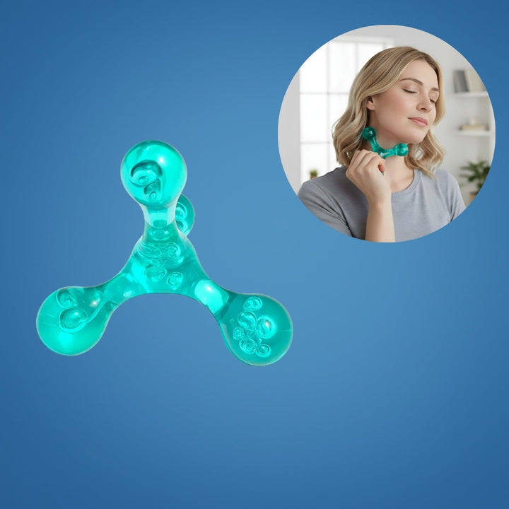 Deep Tissue Pain Relief – Compact Handheld – Relieves Knots & Tension in Back, Neck, Legs Bowlift