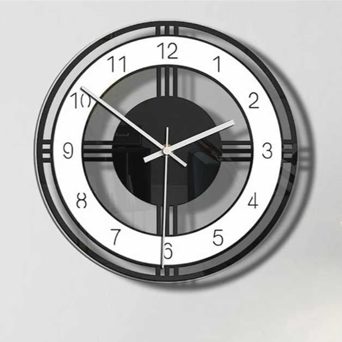 BowLift | Large Wall Clock Black | Modern Wall Design