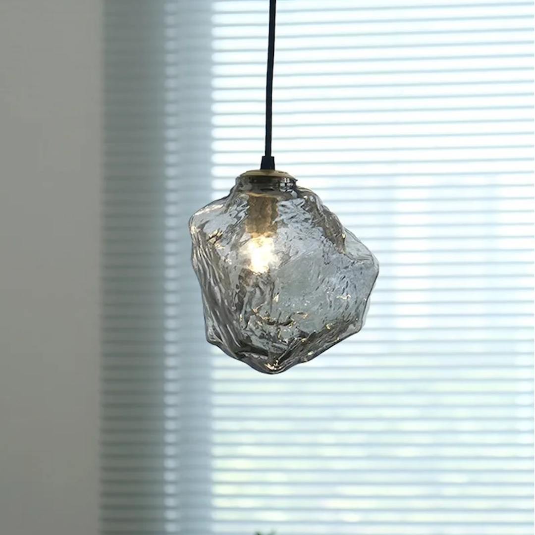 BowLift | Frostglow Glass Pendant Inspired by Ice Cubes