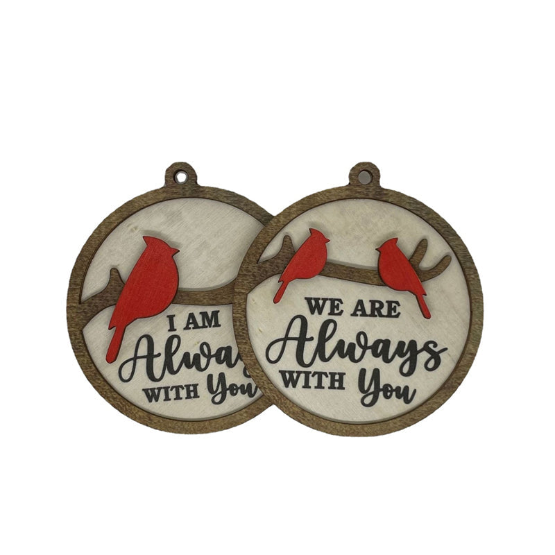 BowLift | Cardinal Bird Wooden Christmas Ornament