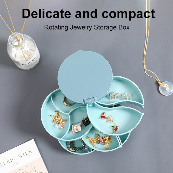 4 Layers Rotatable Jewelry Storage Box | Bowlift