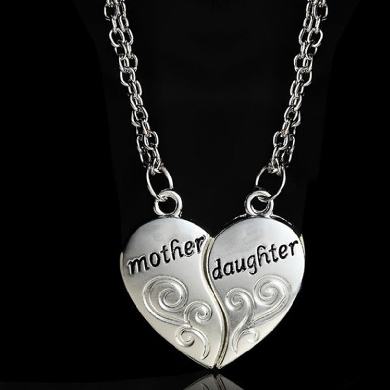 BowLift | Mother and Daughter Heart Necklace