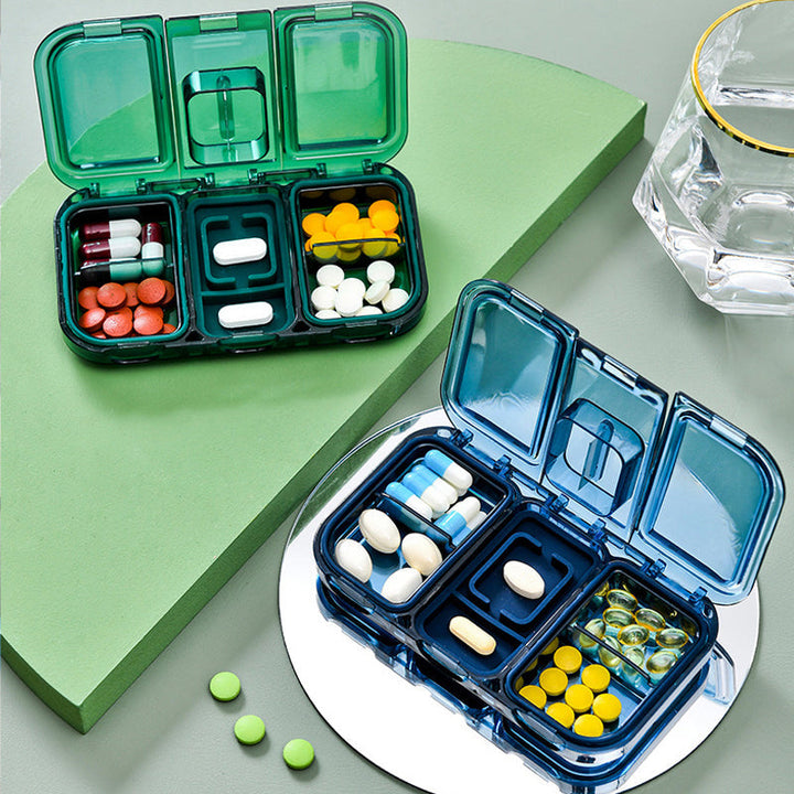 Rectangle Pill Case Organizer Container | Bowlift
