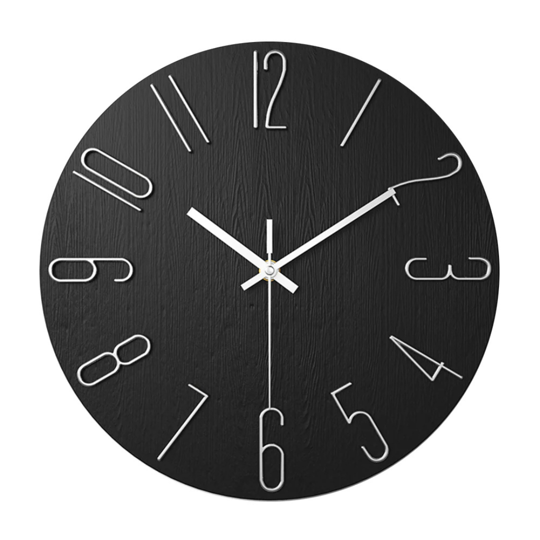 BowLift | Designer wall clock for the living room with a simple form and style