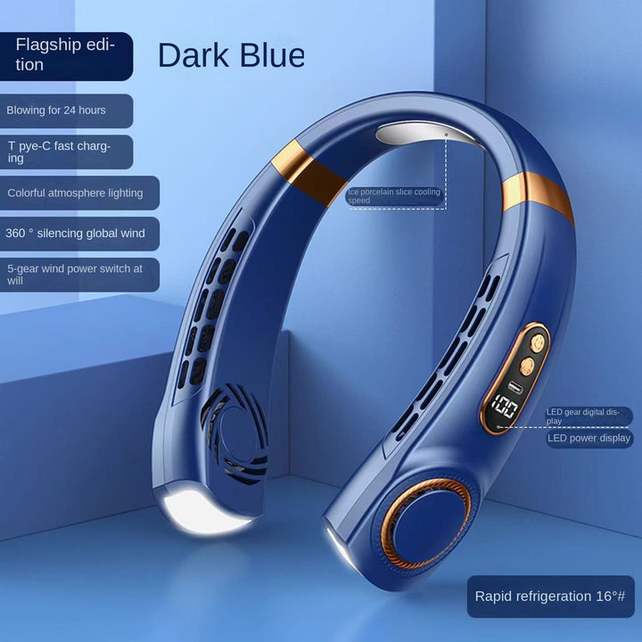 BowLift | Digital Display Wearable Neck Fan