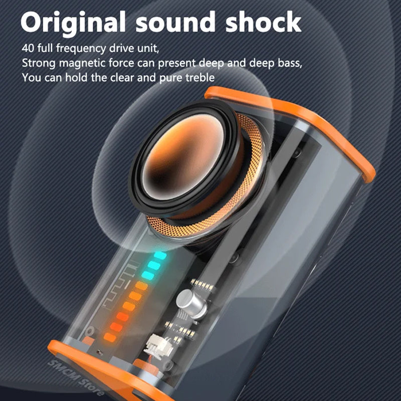 Transparent Mecha Wireless Bluetooth Speaker | Bowlift
