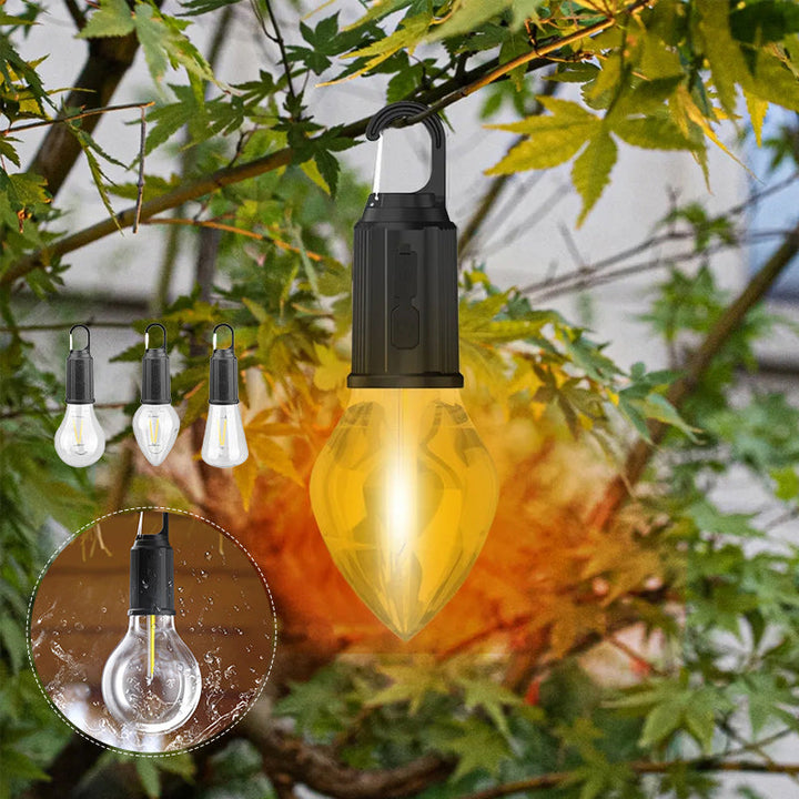 BowLift | New Outdoor Camping Hanging Type-C Charging Retro Light Bulb