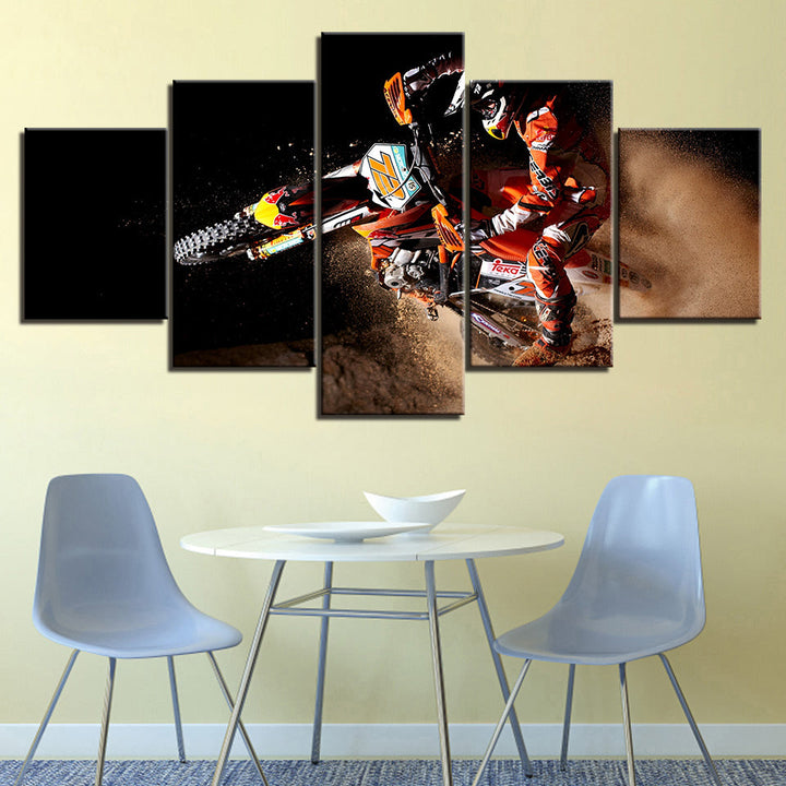 Motorcycle Racing - Canvas Wall Art Painting | Bowlift