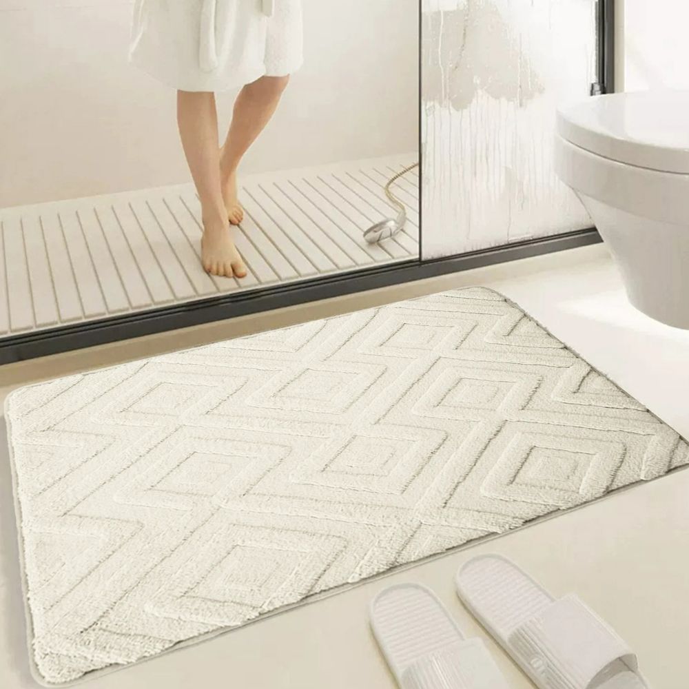 BowLift | Diamond Jacquard Bath Mat