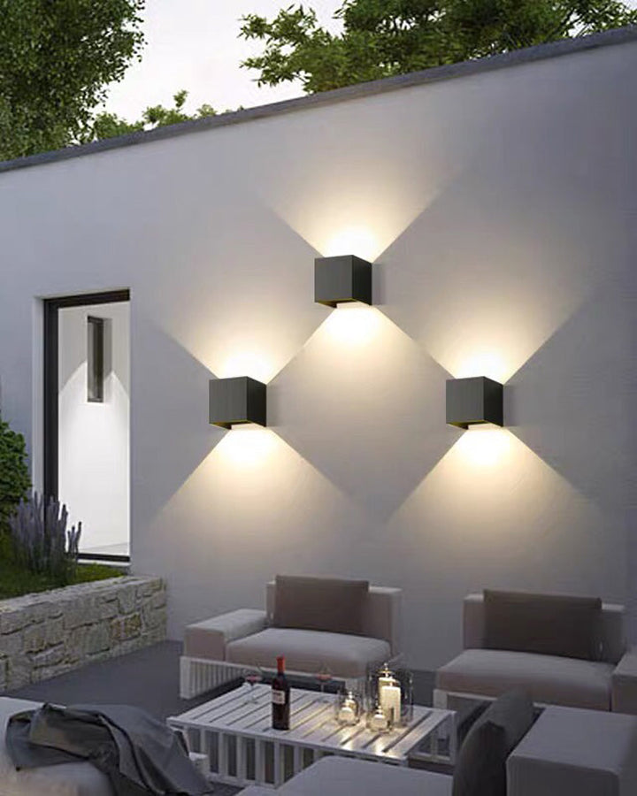 BowLift | LED Outdoor Up Down Wall Light | Waterproof Metal Fixture for Patio. Garden & Entryway Illumination