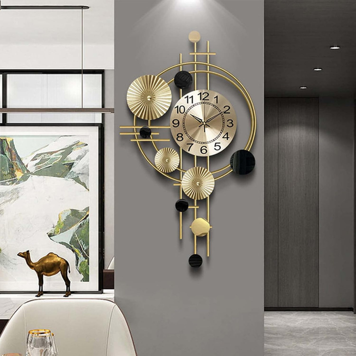 BowLift | Large Modern Metal Wall Clock for Living Room