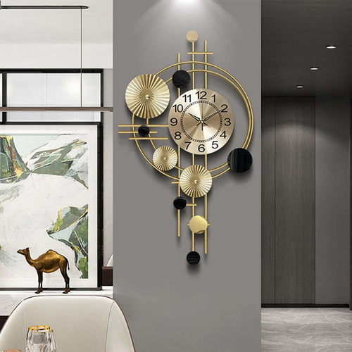 BowLift | Large Modern Metal Wall Clock for Living Room