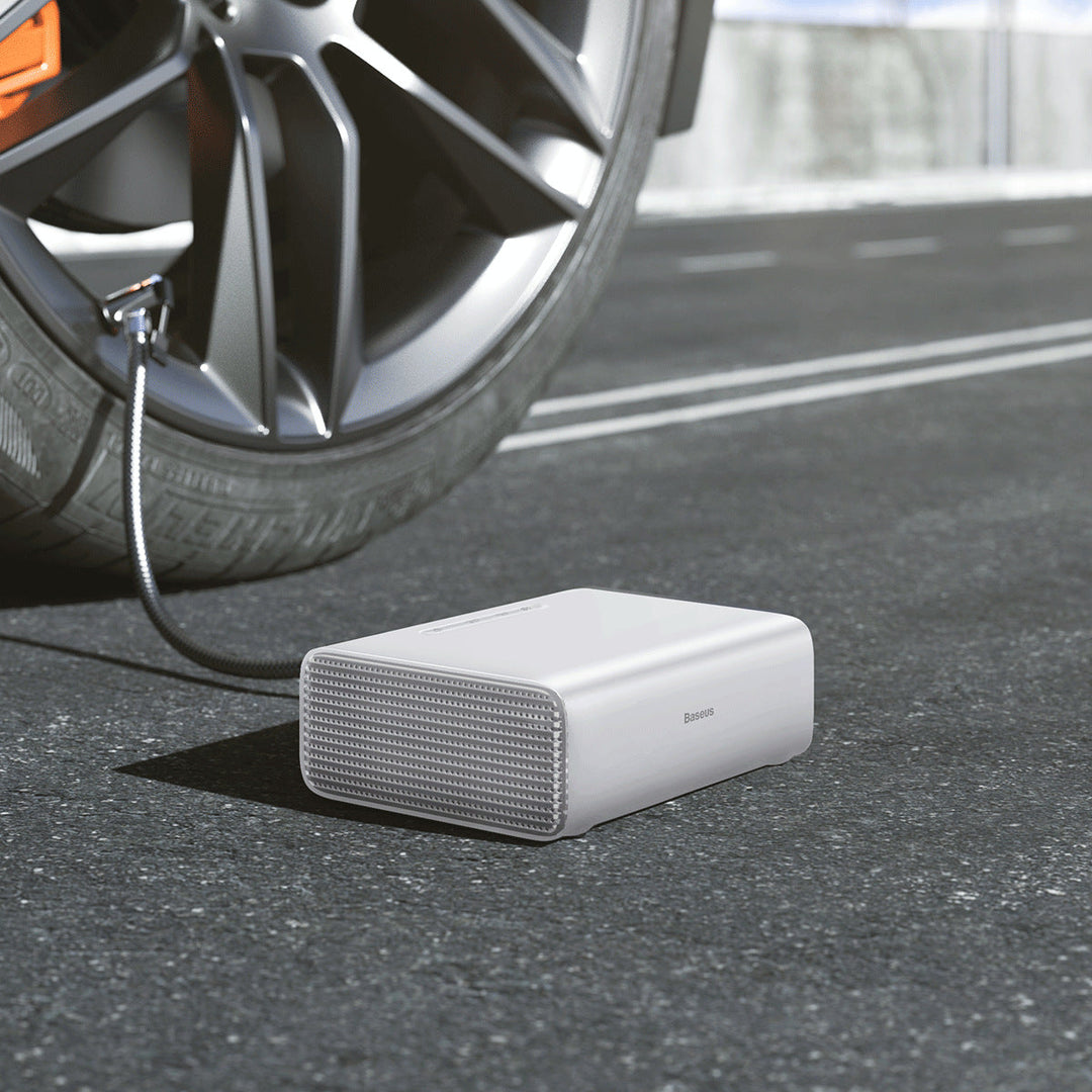 BowLift | Portable Automatic Intelligent Electric Tire Inflator With Tire Pressure Gauge & LED Emergency Light, For SUVs & Cars