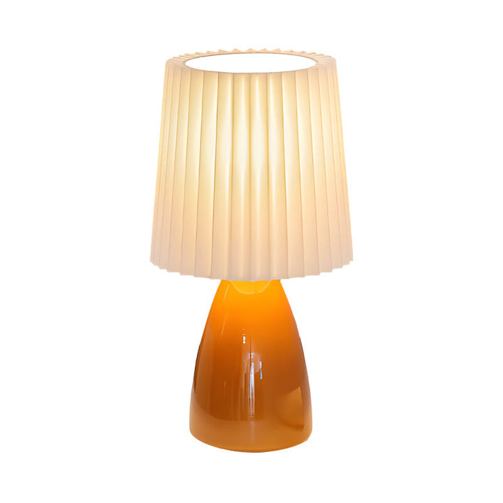 BowLift | Dimmable Desk Lamp | Glass Base with USB Port for Adjustable Lighting in Home Office or Study | Pink Shade Lamp