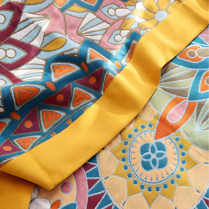 BowLift | Moroccan Floral Jacquard Cotton Blanket