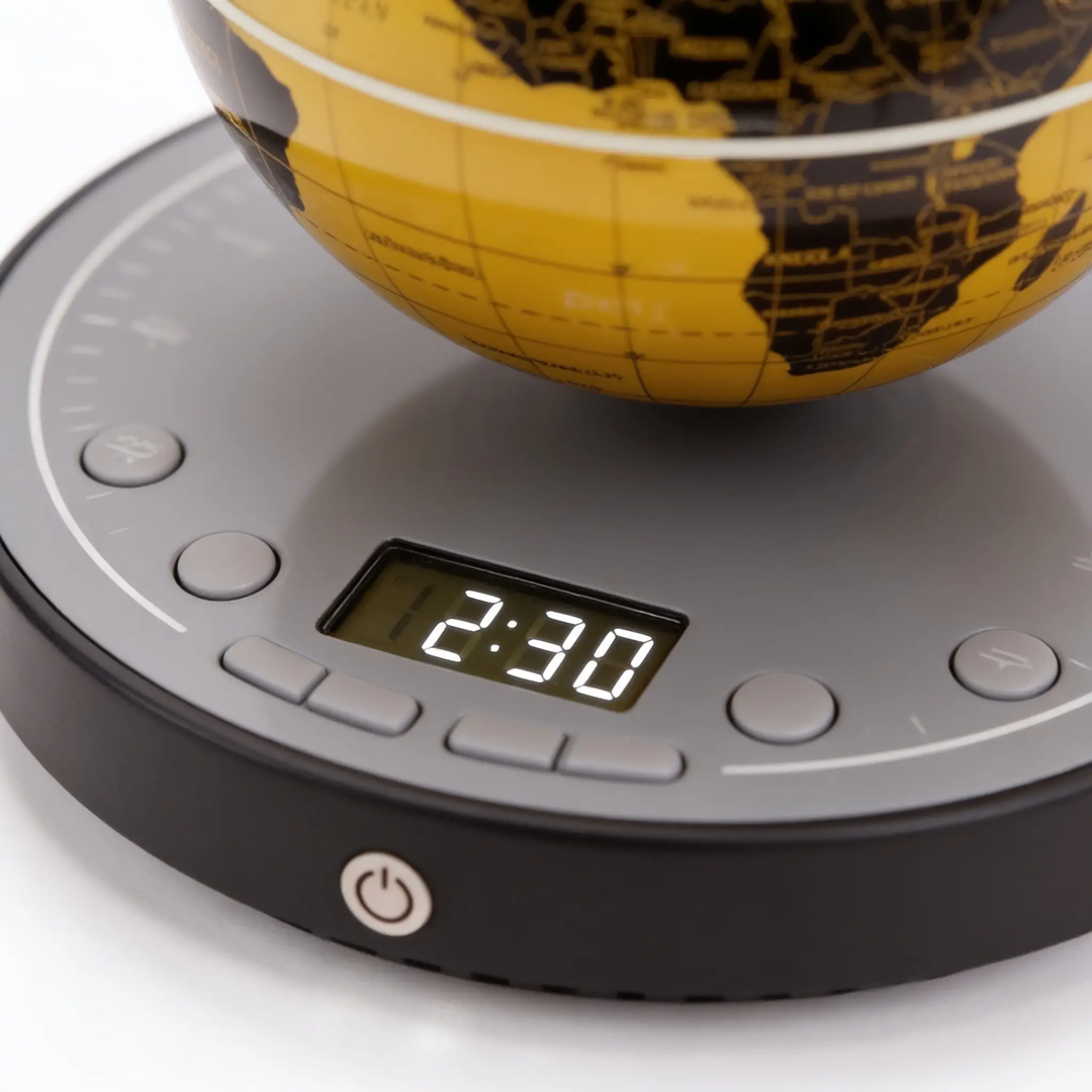 Magnetic Levitation Globe Lamp with Clock Base