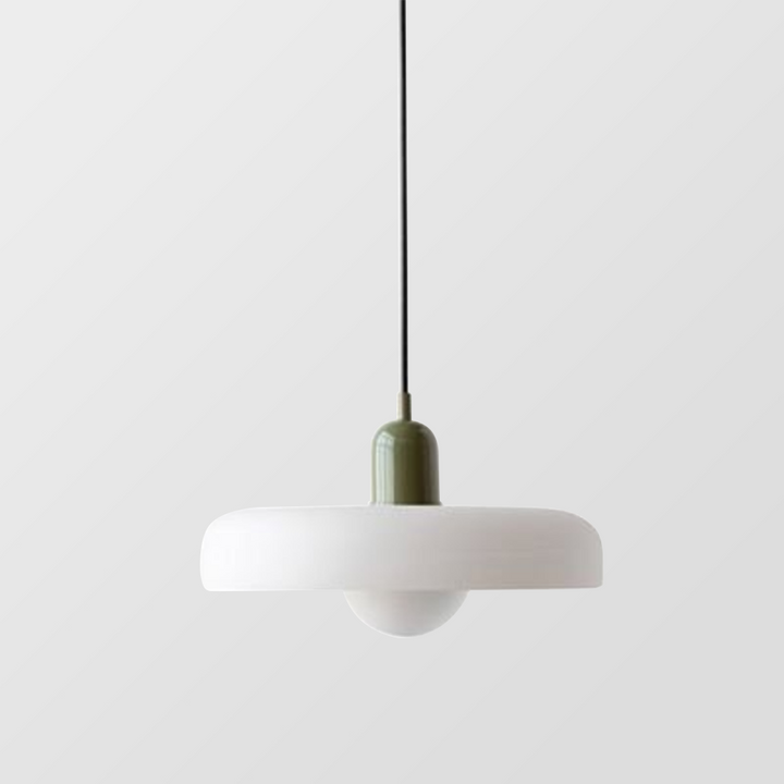 BowLift | Coloured Glass Pendant Light – Elegant Bauhaus-Style Hanging Lamp for Living Room & Dining Area
