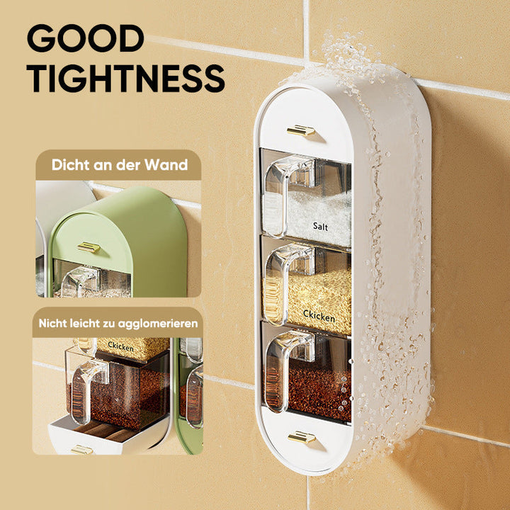 Space-saving spice jar for wall mounting | Bowlift