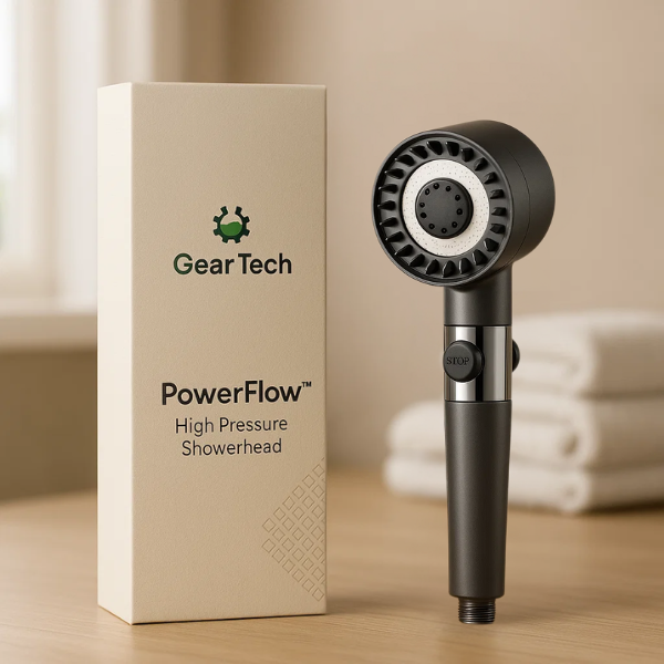 BowLift | PowerFlow™ High Pressure Showerhead | Powerful Showerhead for Maximum Water Pressure