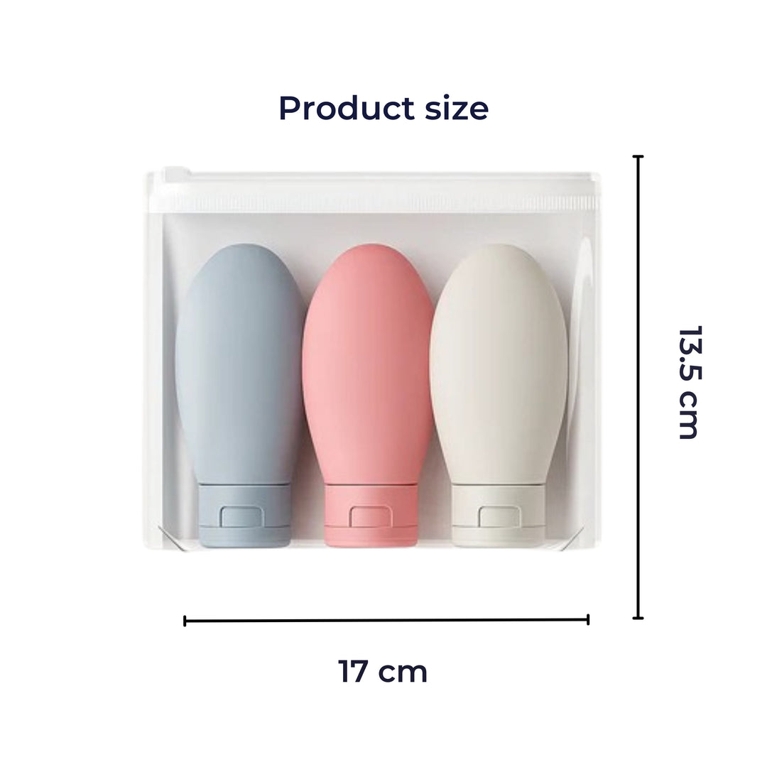 Leak-Proof Silicone – 60 ml Refillable – Ideal for Carry-On Trips Bowlift